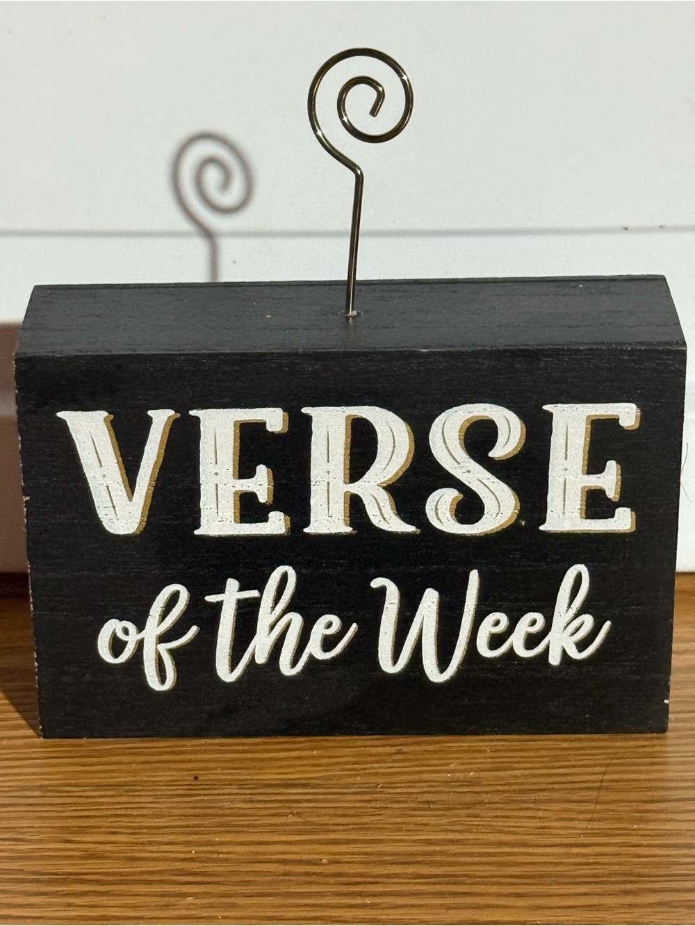 Verse of the Week Wooden Card Holder